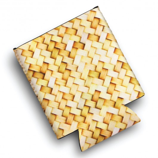 Reed Pattern Can Coolers Natural